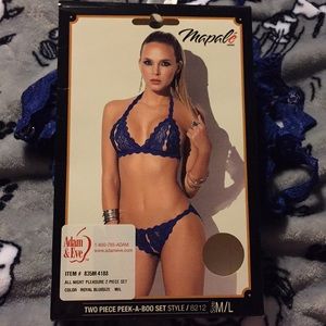 Peak-a-boo lingerie set